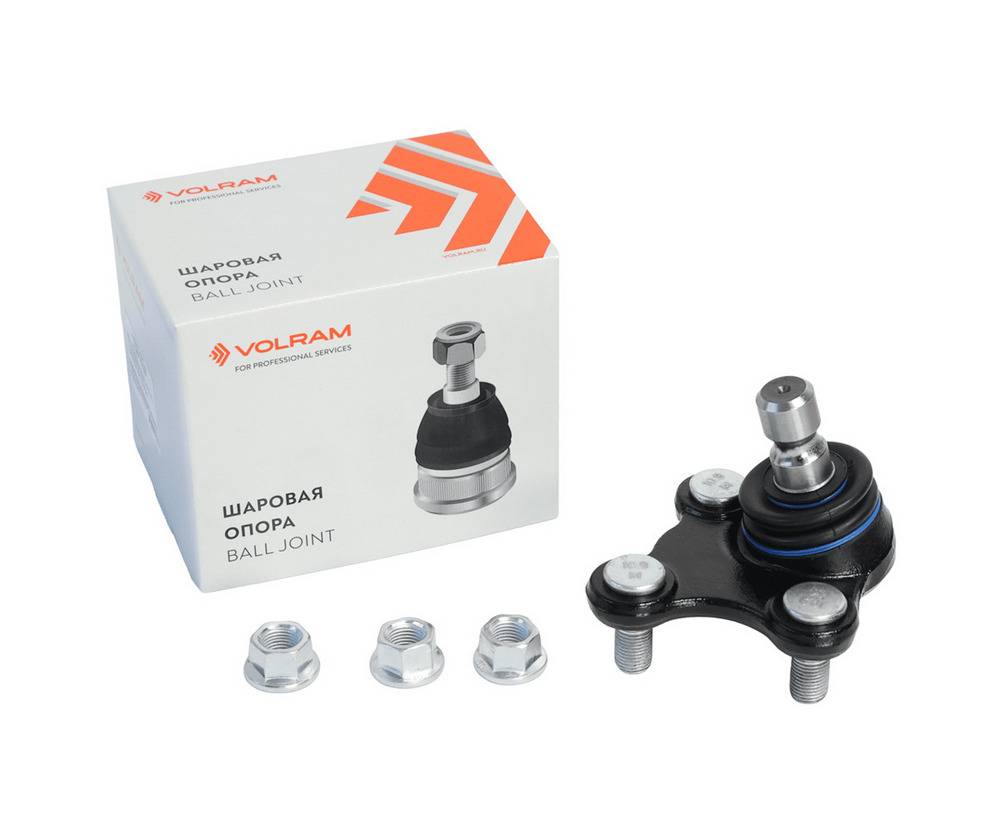 ОПОРА ШАРОВАЯ VW GOLF V-VII; JETTA III-IV; SKODA OCTAVIA II-IV, YETI (5L) 09-17; НИЖНЯЯ ЛЕВАЯ; (VOLRAM) VR39849