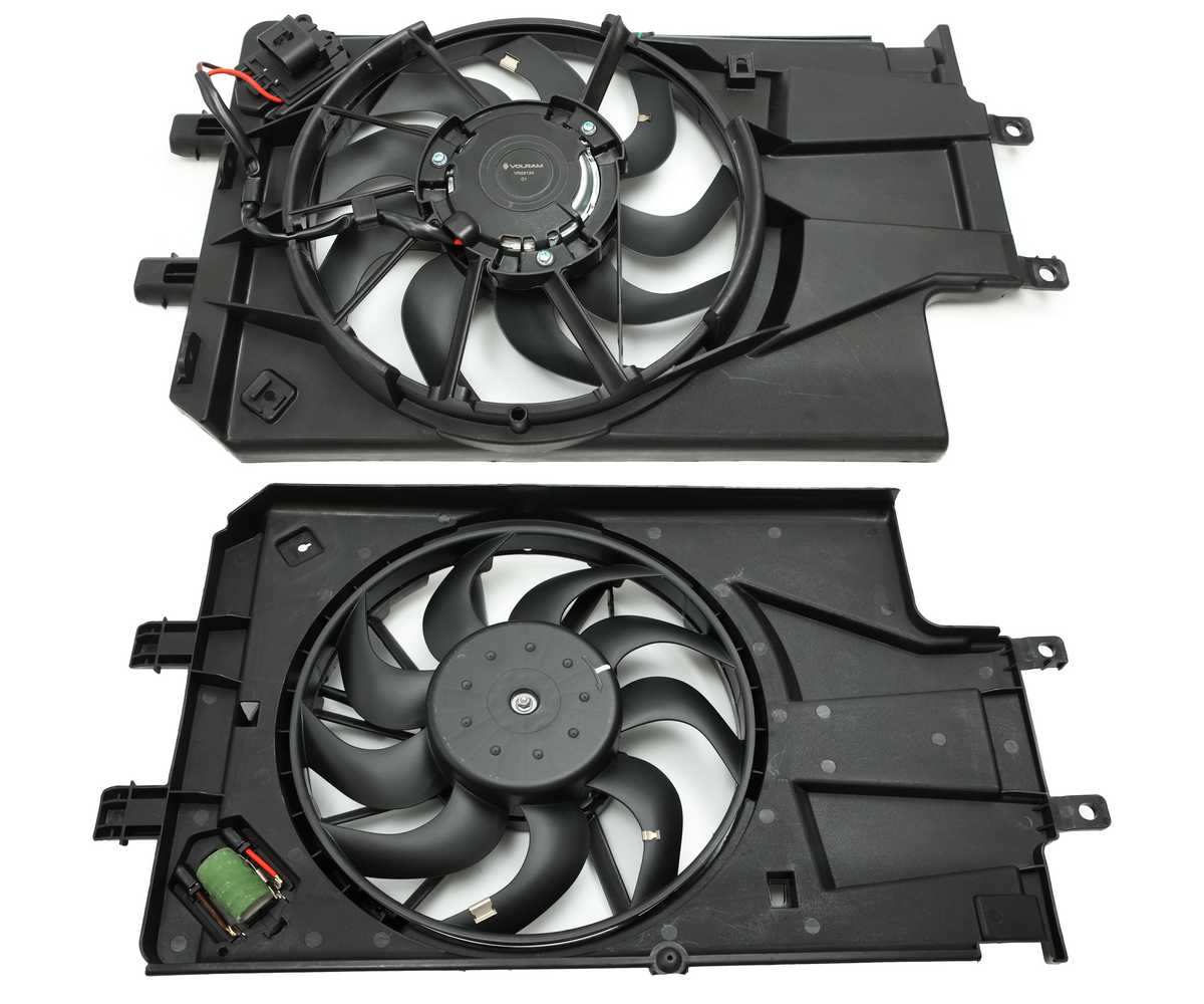 ЭЛЕКТРОВЕНТИЛЯТОР В СБОРЕ ВАЗ-2190,2192 С КОЖУХОМ VOLRAM (тип K-DAC)