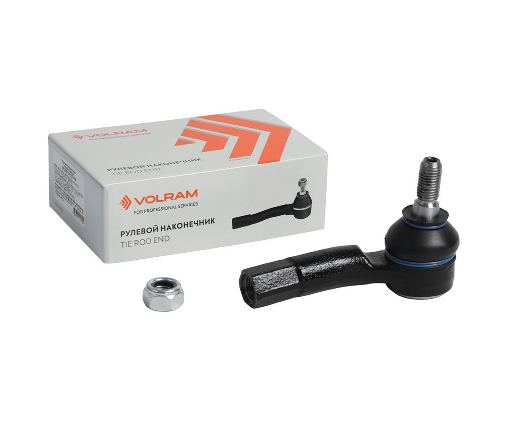 НАКОНЕЧНИК РУЛЕВОЙ для а/м VW POLO SEDAN 10-; SKODA RAPID (NH3, NK3, NK6) 12-22; ПРАВЫЙ; (VOLRAM) VR39645