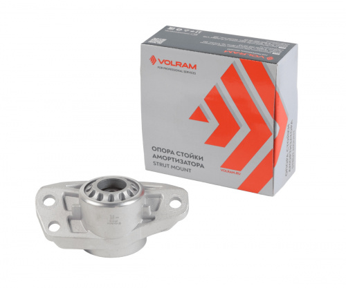 ОПОРА СТОЙКИ АМОРТИЗАТОРА SKODA OCTAVIA II (1Z3, 1Z5) 1.2-2.0 04-13; задняя, лев/пр, без подшипника; (VOLRAM) VR14179
