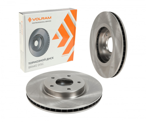 ДИСК ТОРМОЗНОЙ ПЕРЕДНИЙ для а/м NISSAN JUKE F15 (10-), X-TRAIL T31 (07-13), QASHQAI J10 (08-13); D=296mm; вент.; (VOLRAM) VR27159