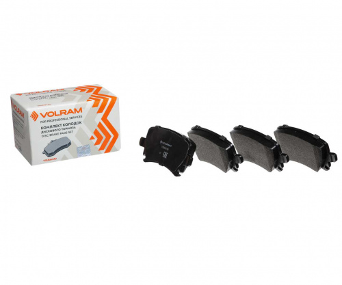 КОЛОДКИ ЗАДНИЕ VW GOLF V-VII 07- PASSAT 07- SKODA OCTAVIA II III 04- ДИСКОВЫЕ (VOLRAM) VR26143