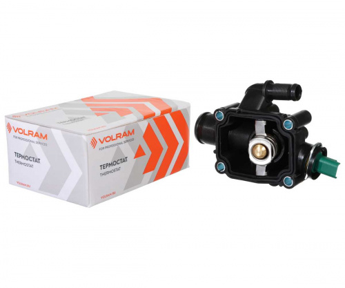 ТЕРМОСТАТ CITROEN C2 (03-) / C3 (03-) / C4 (04-); PEUGEOT 206 (00-) / 207 (06-) / 307 (00-) / 308 (08-); (+89°С); (VOLRAM) VR23176