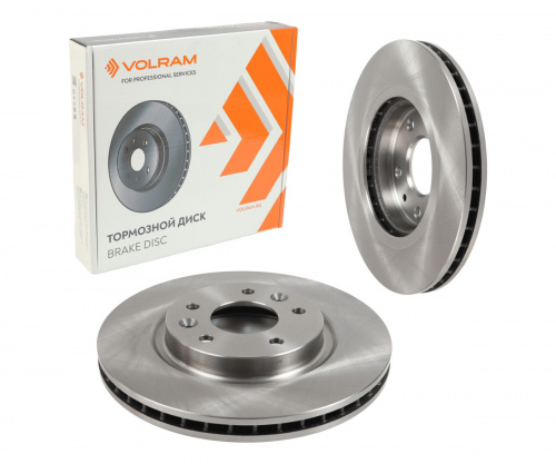 ДИСК ТОРМОЗНОЙ ПЕРЕДНИЙ для а/м NISSAN X-TRAIL T32 (14-), QASHQAI II J11 (13-); D=296mm; вент.; (VOLRAM) VR27162