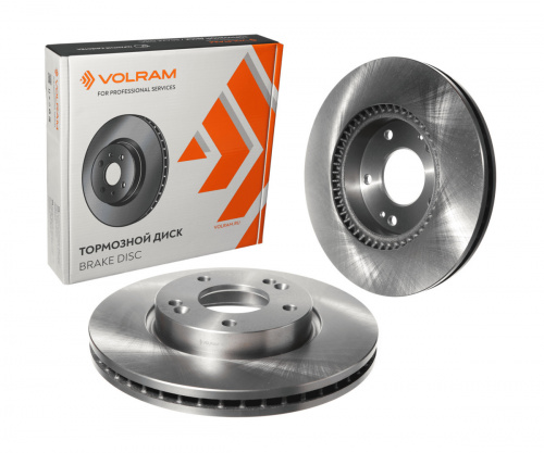 ДИСК ТОРМОЗНОЙ ПЕРЕДНИЙ для а/м HYUNDAI TUCSON (04-10); KIA SPORTAGE II (04-), SOUL (09-14); D=280mm; вент.; (VOLRAM) VR27147