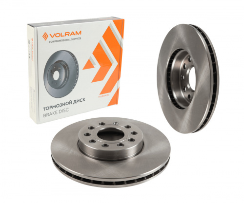 ДИСК ТОРМОЗНОЙ ПЕРЕДНИЙ для а/м SKODA OCTAVIA II-IV (04-), YETI 5L (09-17); VW GOLF V-VII (03-); 1ZE; D=288mm; вент.; (VOLRAM) VR27157