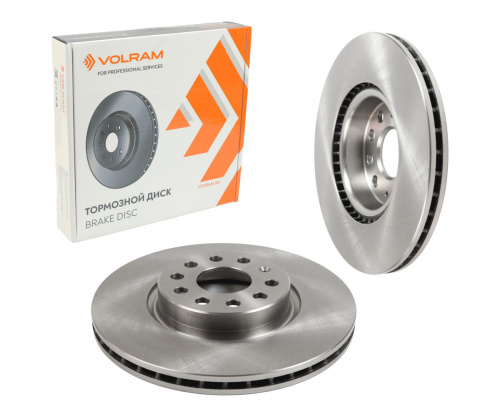ДИСК ТОРМОЗНОЙ ПЕРЕДНИЙ для а/м SKODA OCTAVIA II-IV (04-), YETI 5L (09-17); VW GOLF V-VII (03-); 1ZA, 1ZB; D=312mm; вент.; (VOLRAM) VR27158