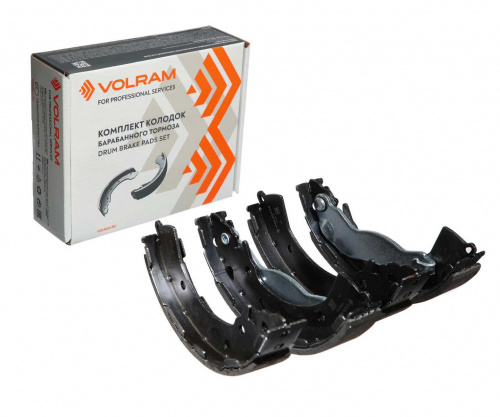КОЛОДКИ ЗАДНИЕ SOLARIS 10- RIO III 10- БАРАБАННЫЕ 203x32 (VOLRAM) VR26733