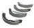 КОЛОДКИ ЗАДНИЕ VW POLO SEDAN RUS 1KC 10- БАРАБАННЫЕ 230x32 (VOLRAM) VR26739