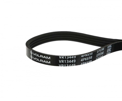 РЕМЕНЬ ГЕНЕРАТОРА  (4PK698) для а/м ВАЗ 2108-21099, 2113-2115; (VOLRAM) VR13449